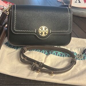 Black Leather Crossbody Bag